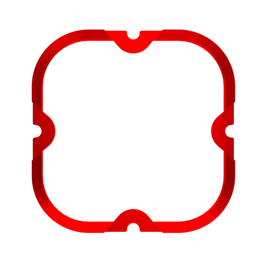 KC HiLiTES 30571 KC Bezel Ring KC FLEX ERA 4 Red 1PC