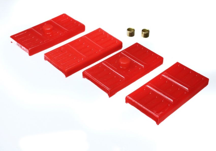 Energy Suspension 3.6113R 67-69 Camaro / 62-74 Nova/Chevy II / 67-69 Firebird Red Mono-Leaf Spring Isolators
