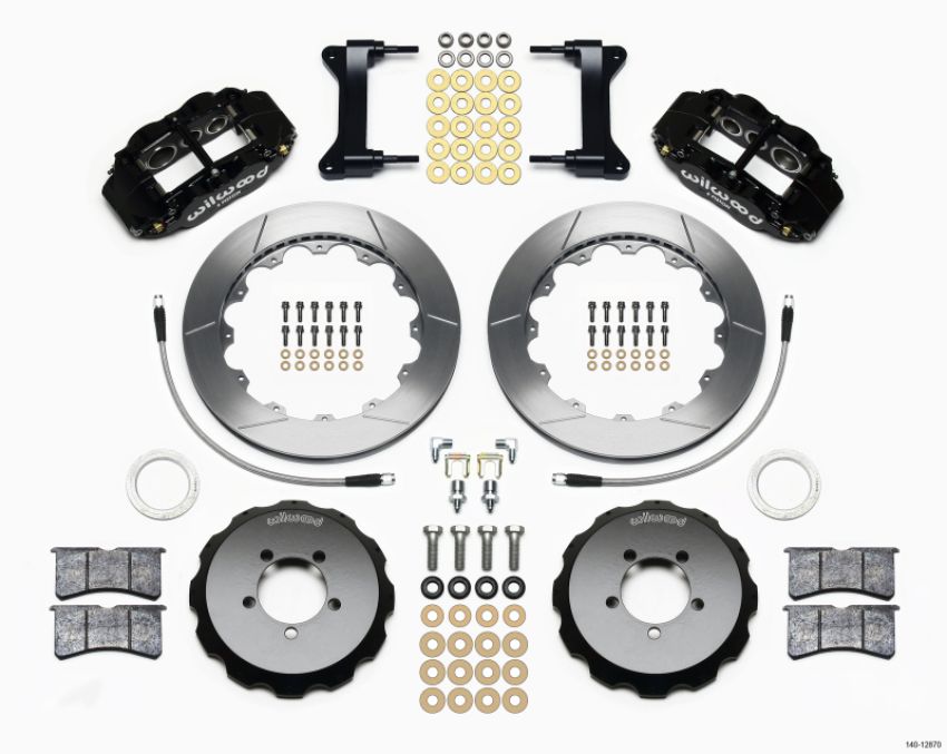 Wilwood 140-12870 Narrow Superlite 6R Front Hat Kit 12.88in 2012-Up Toyota / Scion FRS w/ Lines