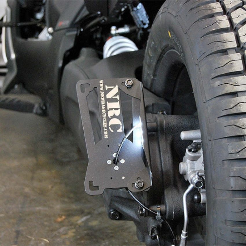 New Rage Cycles RYKER-SIDE 19+ Can-Am Ryker Side Mount License Plate (2 Position)