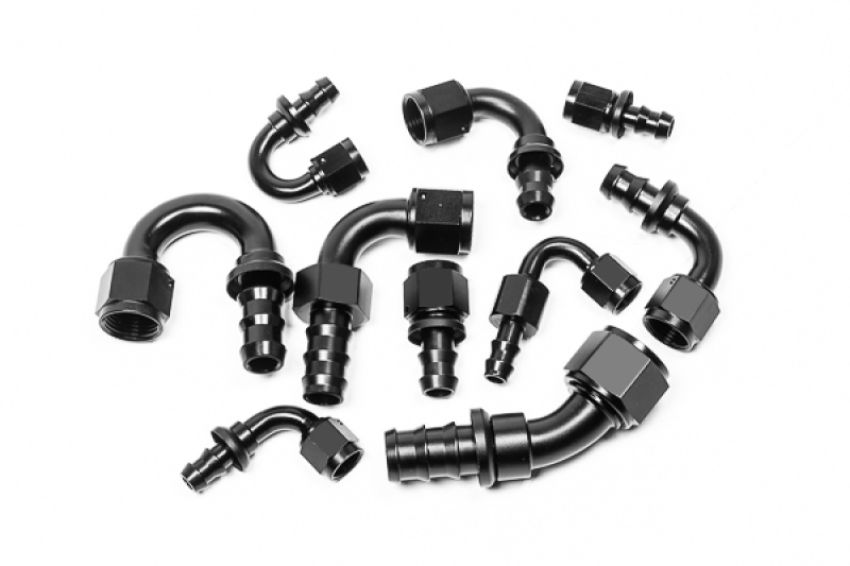 Radium Engineering 14-0201 PUSHLOK HOSE END, 6AN STRAIGHT