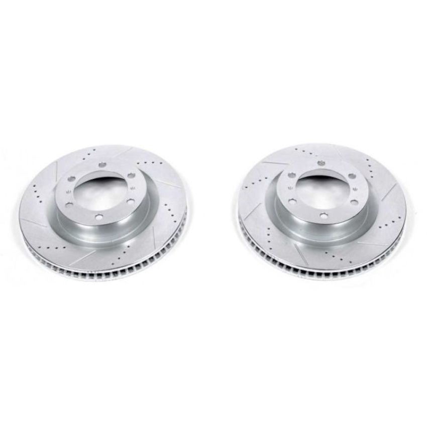 PowerStop JBR1395XPR PowerStop Evolution Performance Drilled, Slotted & Plated Brake Rotor Pair