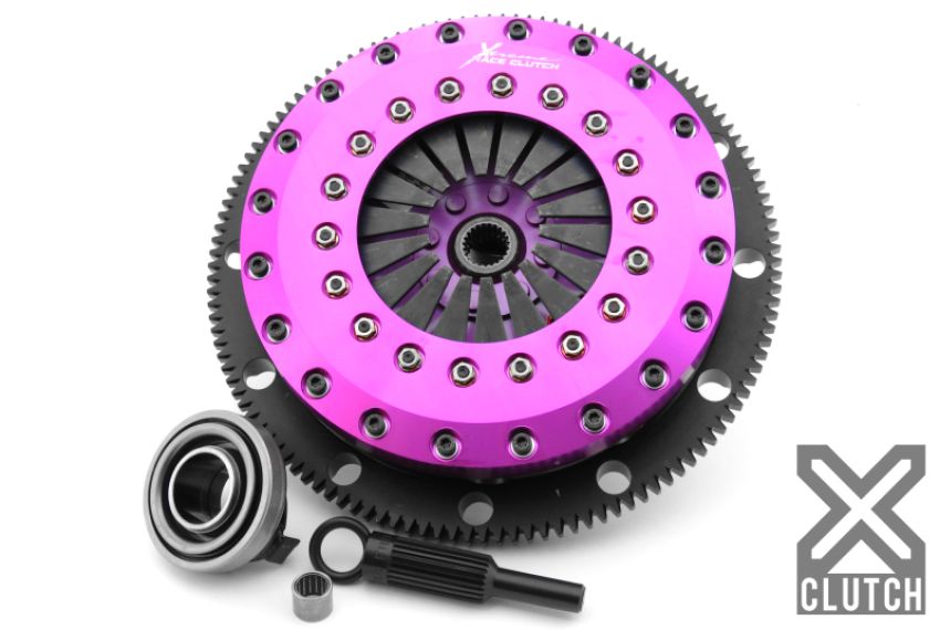XCLUTCH XKMZ23520-2E 87-91 Mazda RX-7 Turbo 1.3L 9in Twin Solid Ceramic Clutch Kit
