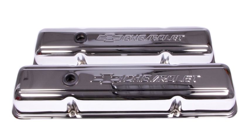 PROFORM PFM141-102 SBC Chrome Bowtie V/C's - Short w/Baffle