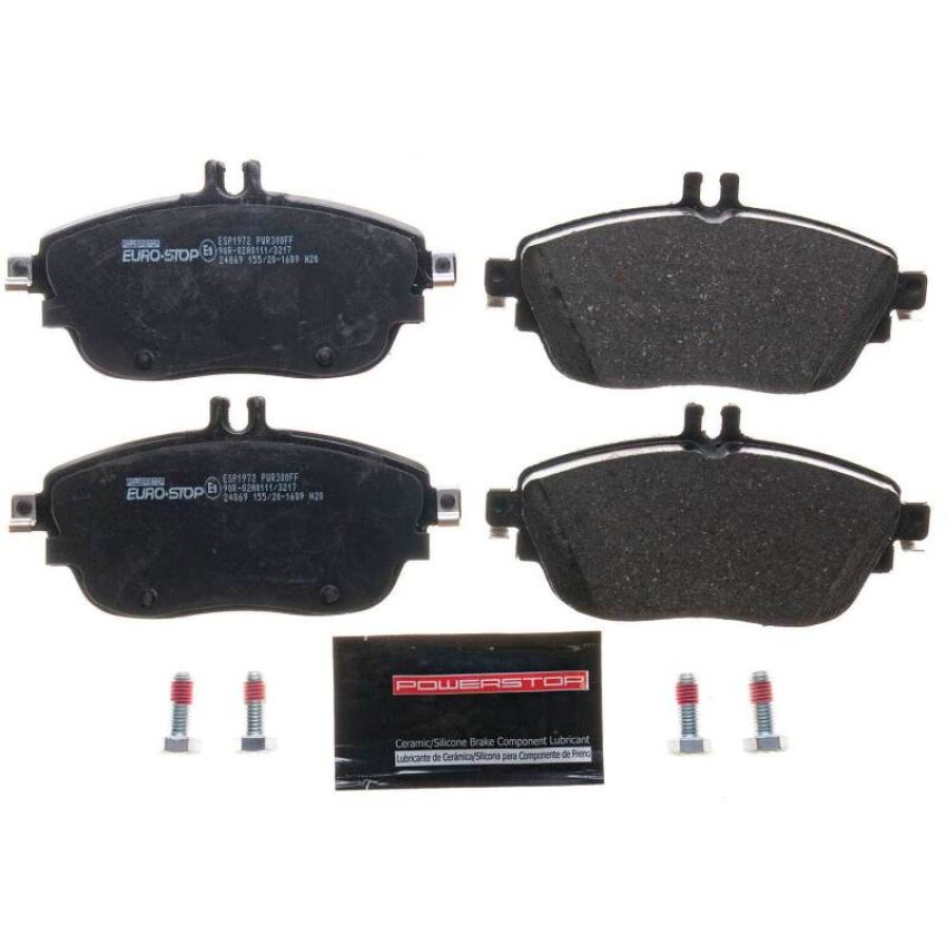 PowerStop ESP1972 EuroStop ECE-R90 Certified Brake Pad Set