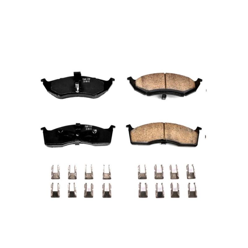 PowerStop 17-730 PowerStop - Z17 Low-Dust Ceramic Brake Pads with Hardware