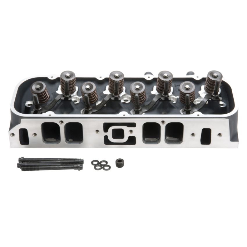 Edelbrock 61555 Cylinder Head BB Chevy Marine Performer RPM Rectangular Port Complete w/ Springs
