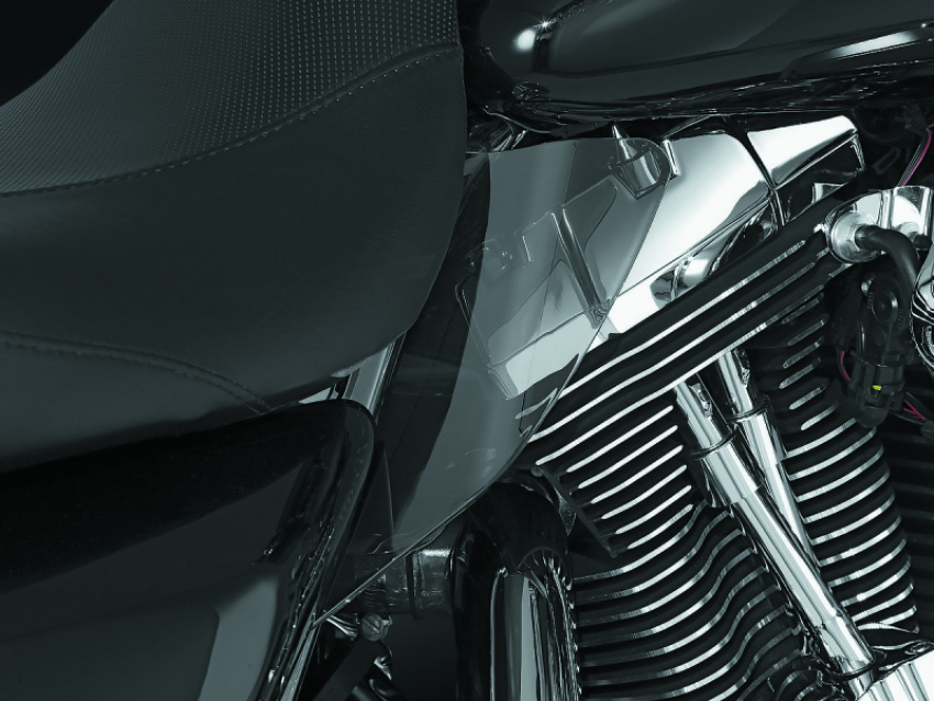 Kuryakyn 1188 Saddle Shields Heat Deflectors 97-07 Touring Smoke