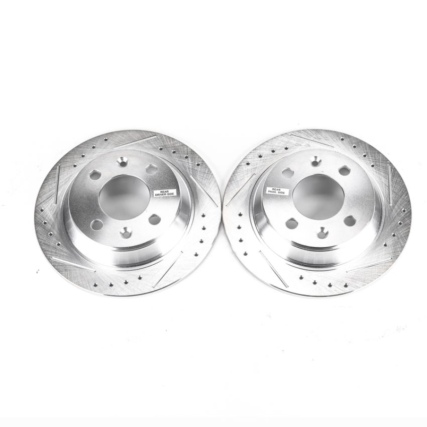 PowerStop EBR232XPR PowerStop Evolution Performance Drilled, Slotted & Plated Brake Rotor Pair