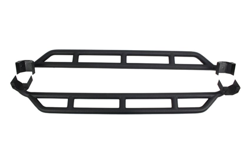 Fishbone Offroad FB23009 07-18 Jeep JK 4 Door Wrangler JK Steel Rock Sliders - Blk Textured Powdercoat