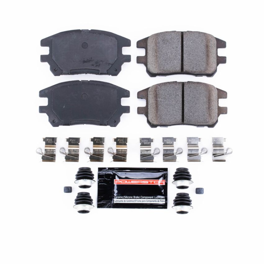 PowerStop Z23-930 PowerStop - Z23 Daily Driver Carbon-Fiber Ceramic Brake Pads with Hardware Kit