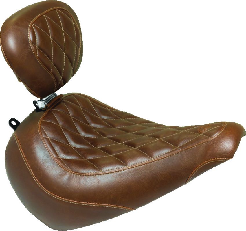 Mustang Motorcycle 76713 Mustang 08-21 Harley Electra Glide Std, Rd Glide, Rd King, Str Glide Tripper Solo Seat - Black