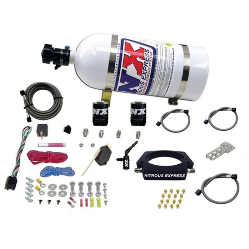 Nitrous Express 20962-10 LT2 C8 NITROUS PLATE SYSTEM (50-300HP) W/ 10LB BOTTLE