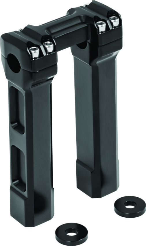 Kuryakyn 6135 8inch Billet Handlebar Risers Black