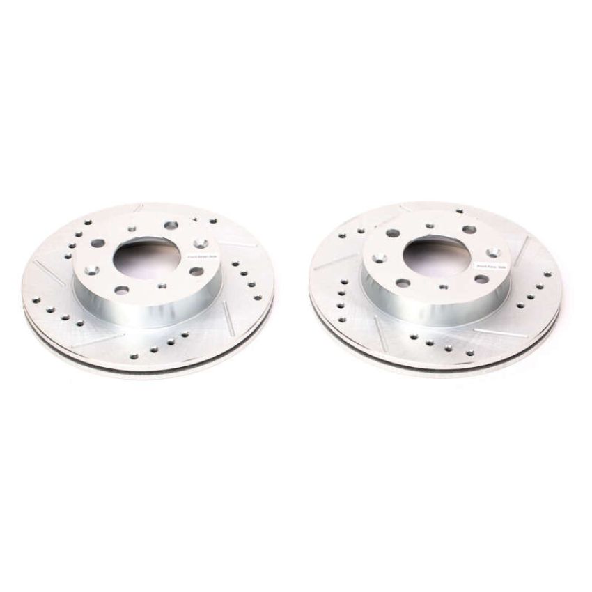PowerStop JBR155XPR PowerStop Evolution Performance Drilled, Slotted & Plated Brake Rotor Pair