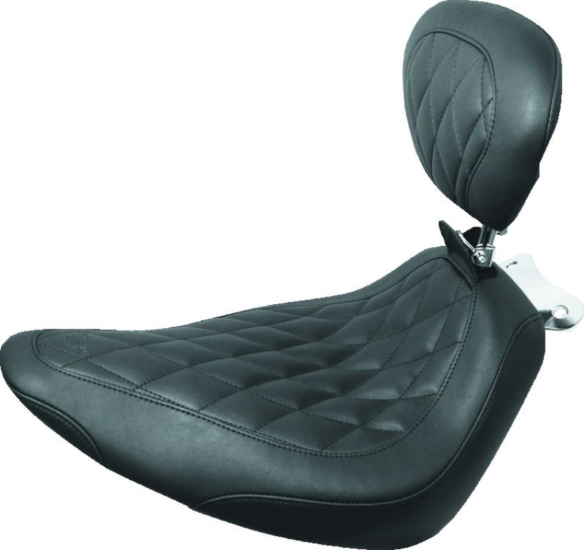 Mustang Motorcycle 78069 Mustang 97-21 Harley FL Touring Fender Bib w/Studs - Black