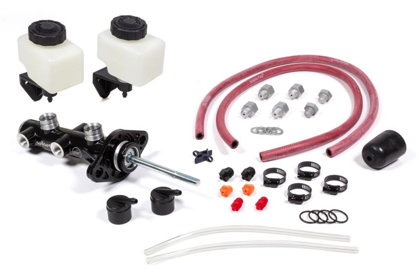 Wilwood 260-14242-BK Tandem Remote Master Cylinder - 15/16in Bore Black