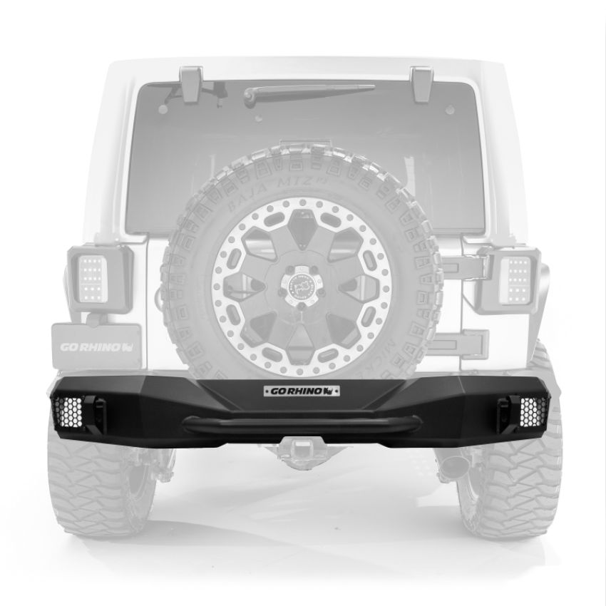 Go Rhino 371110T 07-18 Jeep Wrangler JK/JKU Rockline Rear Stubby Bumper