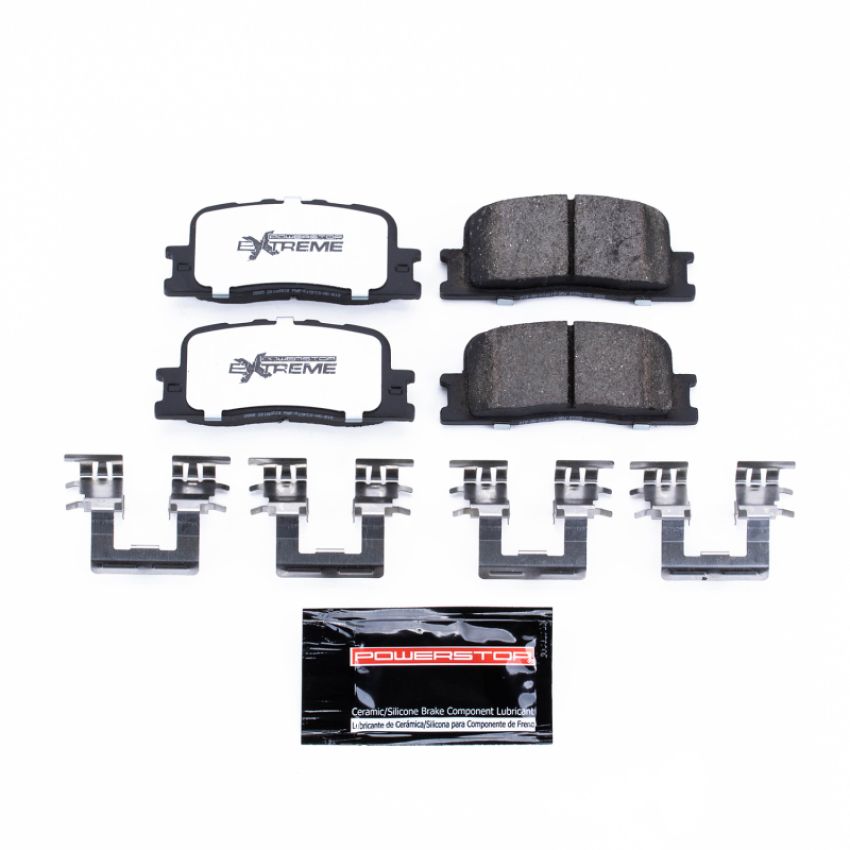 PowerStop Z36-885 PowerStop - Z36 Truck and SUV Carbon-Fiber Ceramic Brake Pads with Hardware Kit