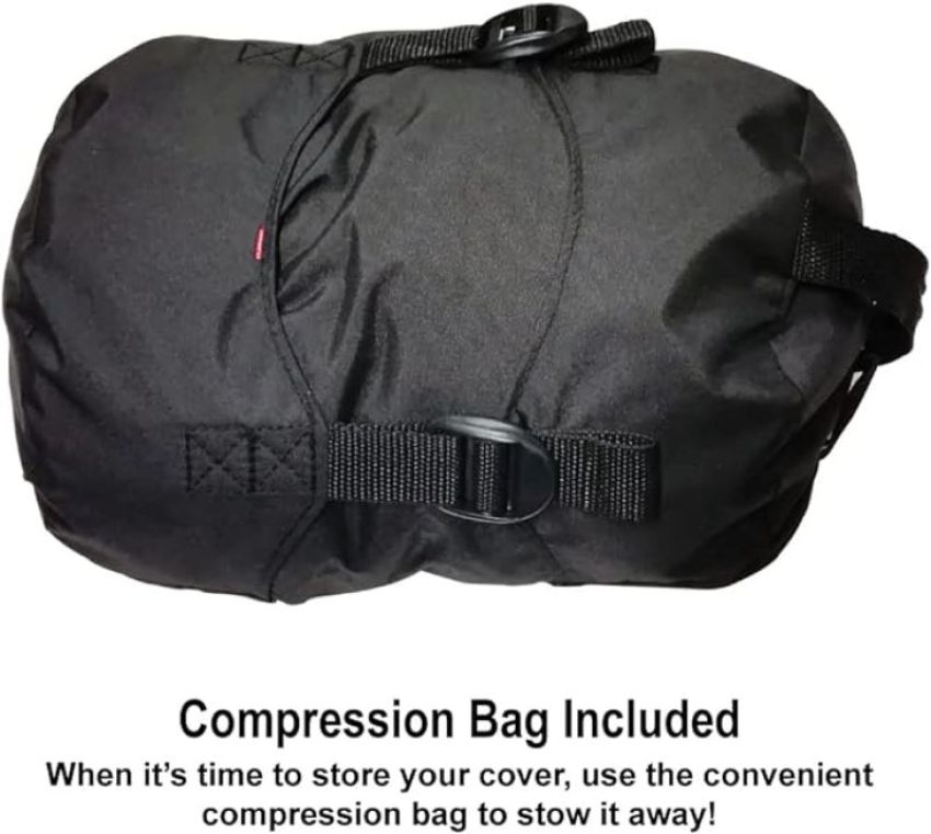 Dowco 52003-02 WeatherAll Plus Ratchet Motorcycle Cover Black - Large
