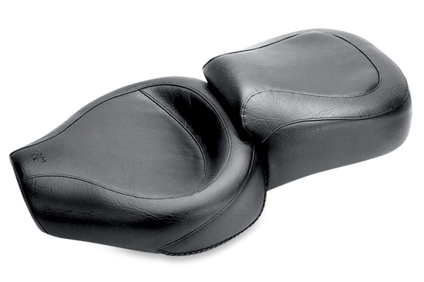 Mustang Motorcycle 75129 Mustang 82-03 Harley Sportster Wide Touring 1PC Seat - Black