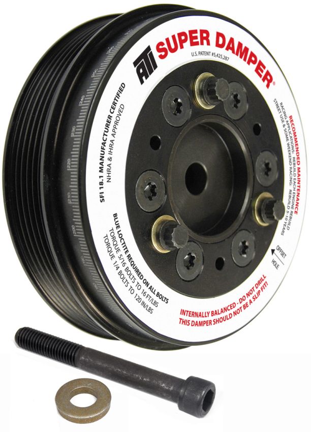 ATI ATI917993 Damper - 5.74in - Alum - 6 Grv - Mini Cooper S - 1.6L - 2 Percent OD - 1Pc