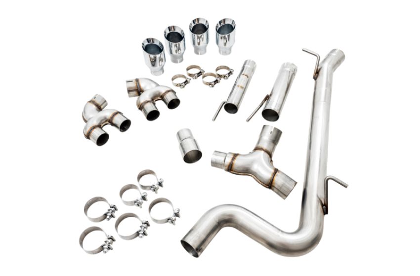 AWE Tuning 3015-42140 MK7.5 Golf R Track Edition Exhaust w/Chrome Silver Tips 102mm
