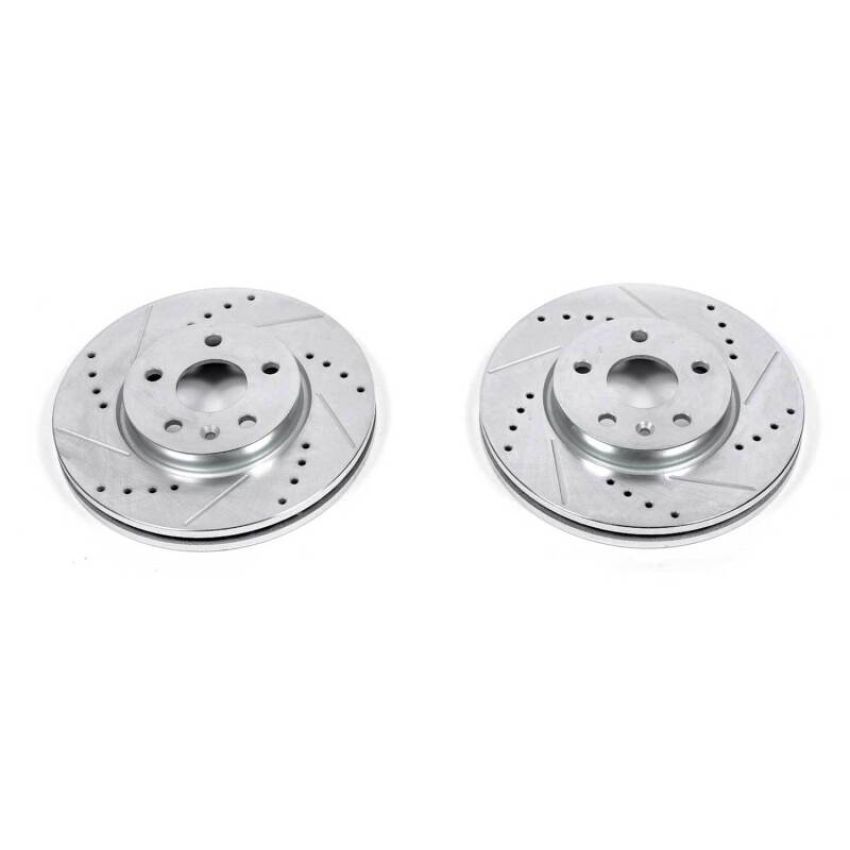 PowerStop AR82148XPR PowerStop Evolution Performance Drilled, Slotted & Plated Brake Rotor Pair
