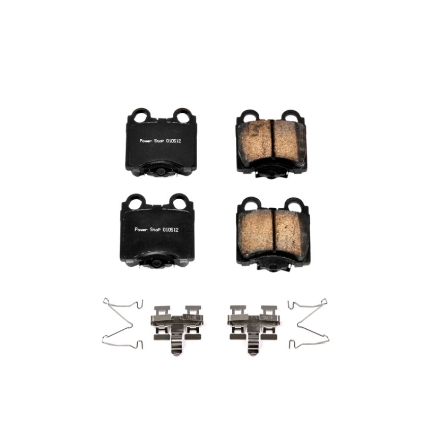 PowerStop 17-771 PowerStop - Z17 Low-Dust Ceramic Brake Pads with Hardware