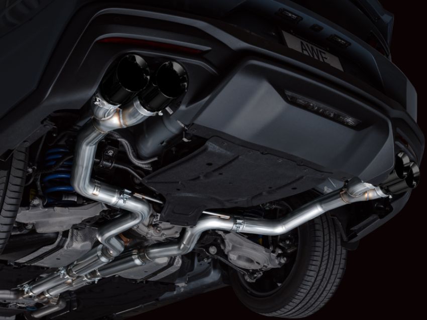AWE Tuning 3020-43650 AWE 2024 Ford Mustang GT Fastback S650 RWD Track Edition Catback Exhaust w/ Quad Diamond Black Tips