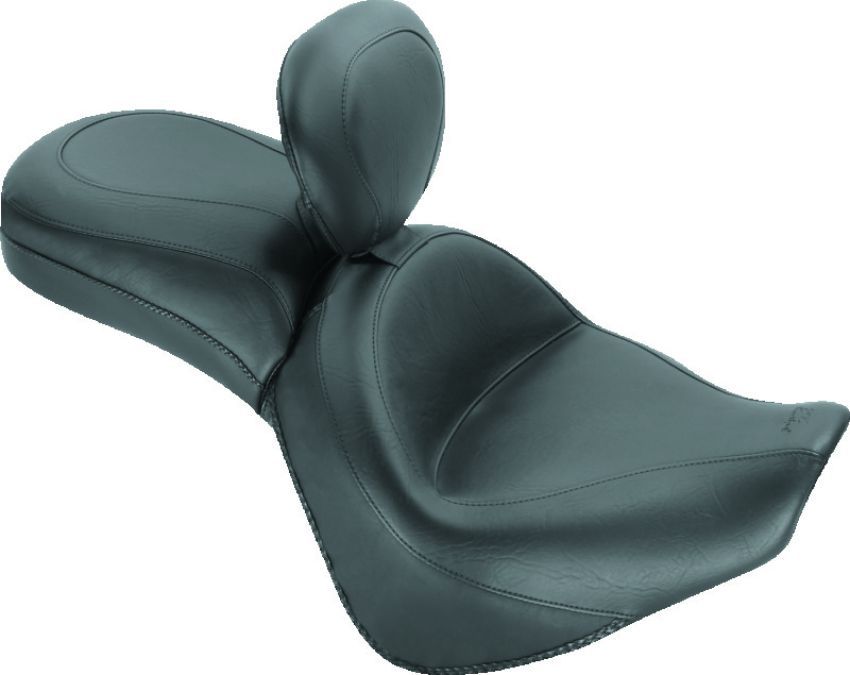 Mustang Motorcycle 79617 Mustang 10-13 Honda VT1300C Sabre, 10-16 Stateline, 10-15 Interstate Touring 1PC Seat - Black