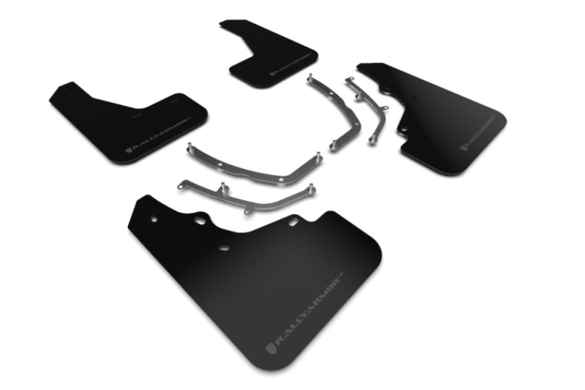 Rally Armor MF61-UR-BLK/DGRY Black Mud Flap/Dark Grey Logo