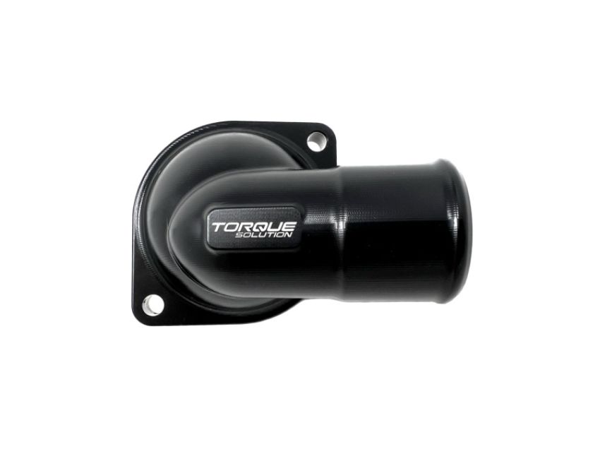 Torque Solution TS-SU-755 02-14 Subaru WRX / 04-21 Subaru STI Billet Thermostat Housing - Black Anodized