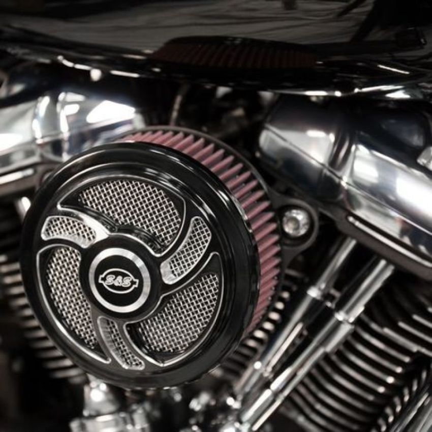 S&S Cycle 170-0393C 2017+ M8 Models Stealth Air Cleaner Kit w/ Torker Cover