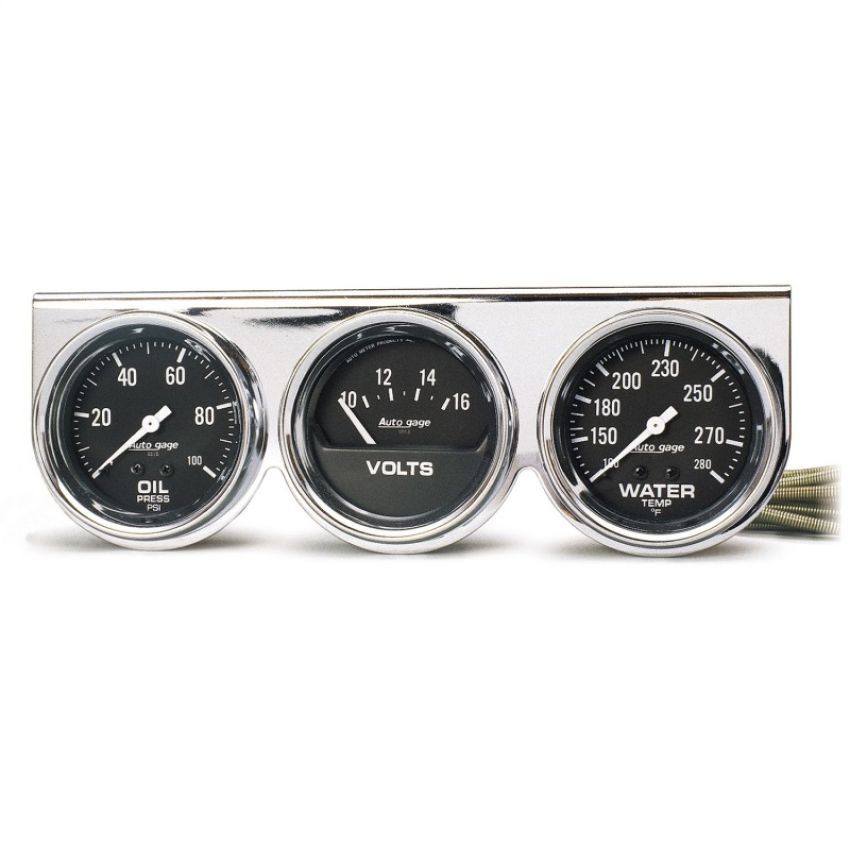AutoMeter 2399 GAUGE CONSOLE, OILP/WTMP/VOLT, 2 5/8