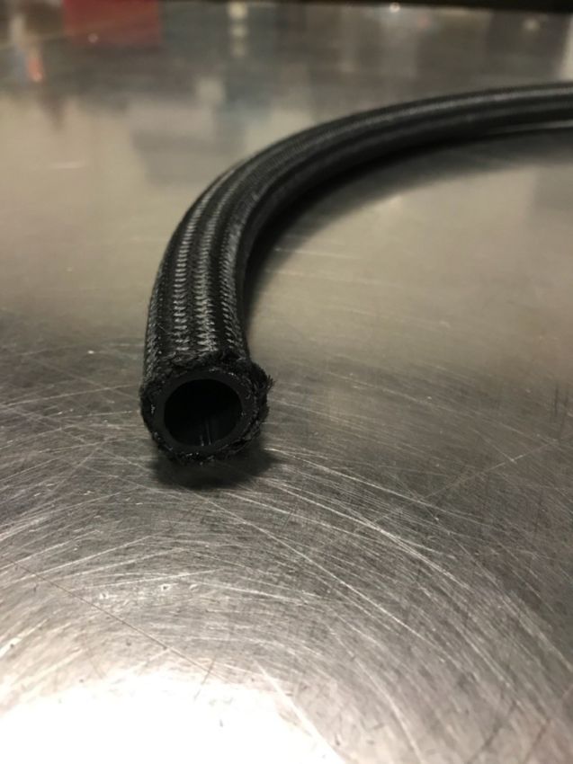 FRAGOLA FRG840604 #4 Blk Nylon Race Hose 6ft