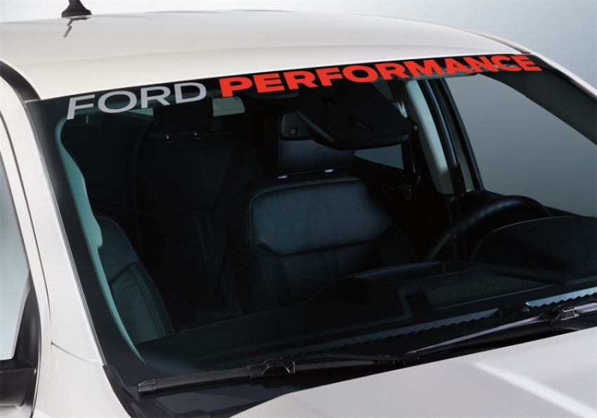 Ford Racing M-1820-RGR Ford Performance Ranger Windshield Banner-White/Red