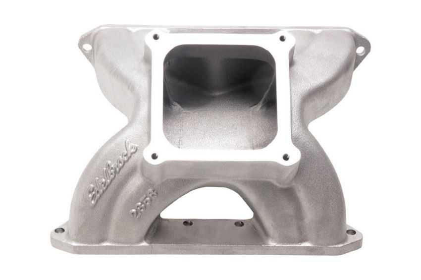 EDELBROCK EDE2858 SBC Victor Manifold - Glidden 18 Degree