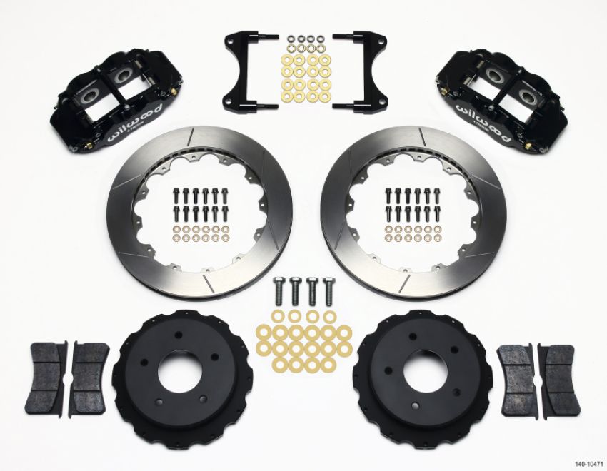 Wilwood 140-10471 Narrow Superlite 4R Rear Kit 12.88in 65-82 Corvette C2/C3