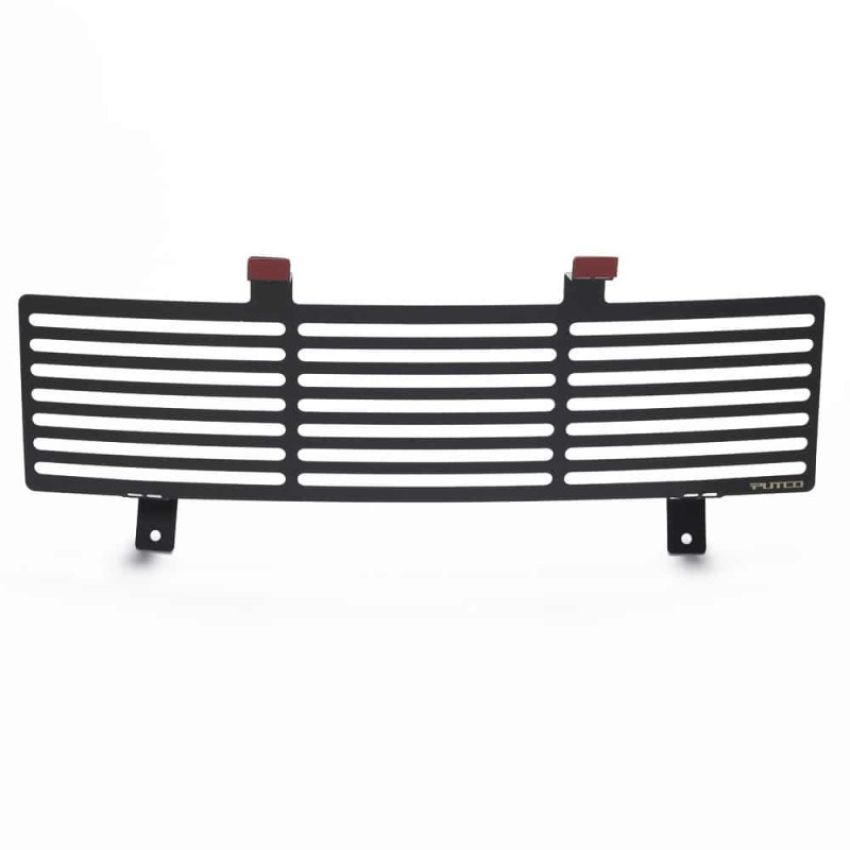 Putco 87165 11-16 Ford SuperDuty - Stainless Steel Black Bar Design Bumper Grille Inserts
