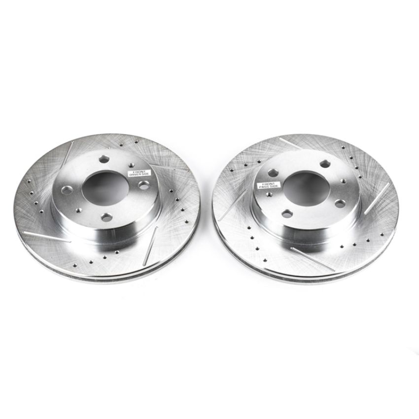 PowerStop JBR754XPR PowerStop Evolution Performance Drilled, Slotted & Plated Brake Rotor Pair