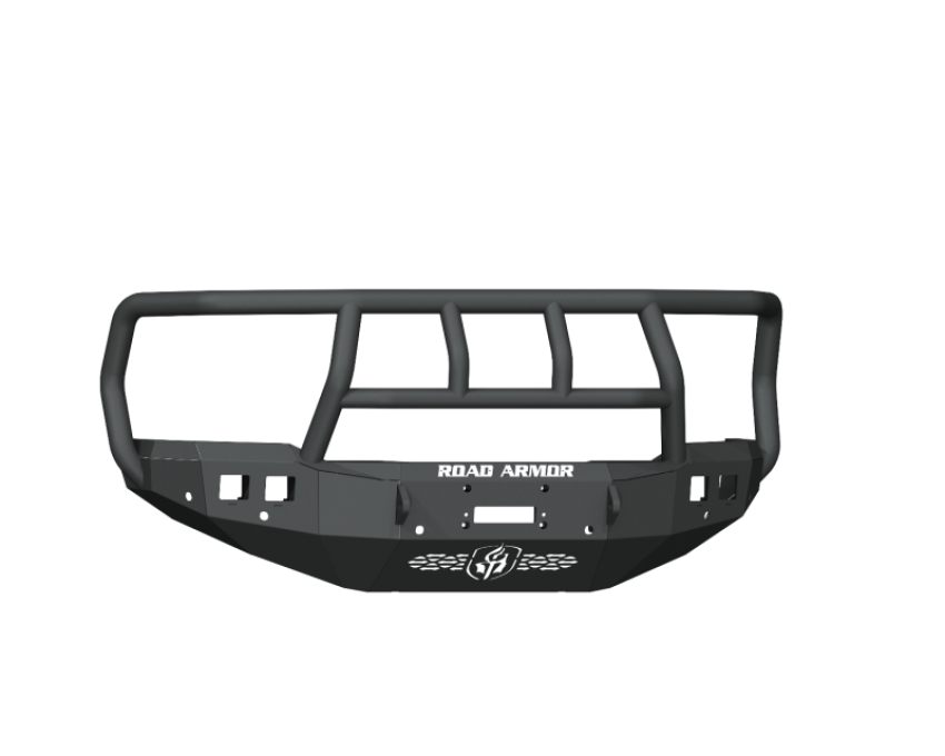 Road Armor 4192F2B 19-20 Ram 2500 Stealth Front Winch Bumper w/Titan II Guard/6 Sensor Holes - Tex Blk