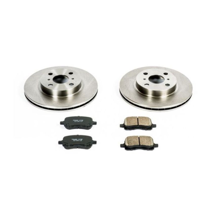 PowerStop KOE1152 OE Stock Replacement Low-Dust Ceramic Brake Pad and Rotor Kit