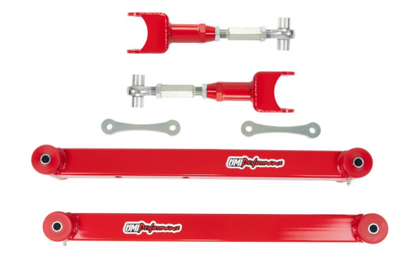 UMI Performance 361517-R 78-96 GM B-Body Boxed Lower Control Arm & Adjustable Upper Control Arm Kit