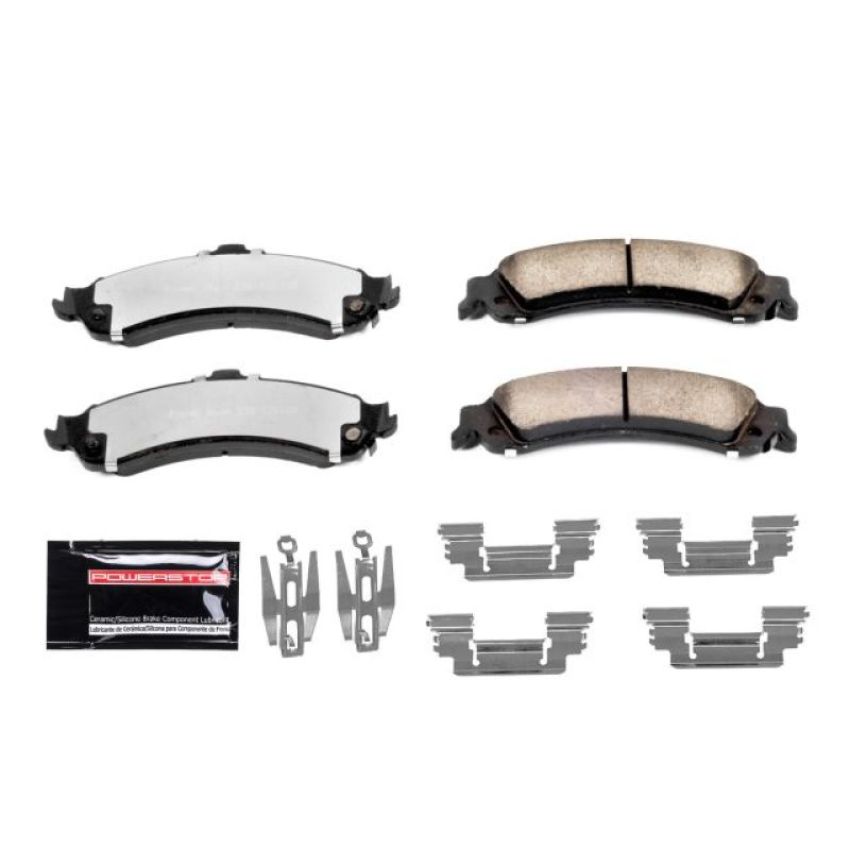 PowerStop Z36-834 PowerStop - Z36 Truck and SUV Carbon-Fiber Ceramic Brake Pads with Hardware Kit