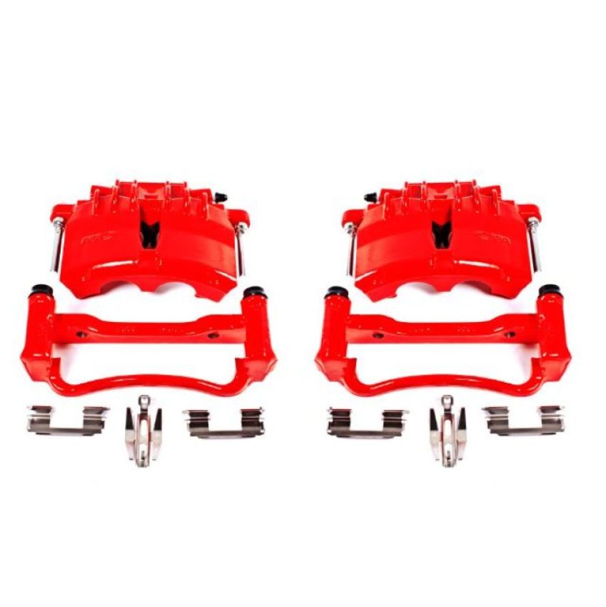 PowerStop S4838 Red Powder Coated Calipers