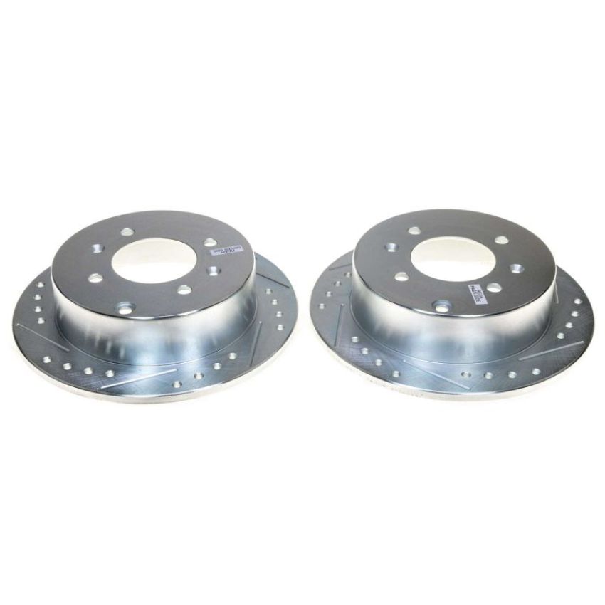 PowerStop JBR777XPR PowerStop Evolution Performance Drilled, Slotted & Plated Brake Rotor Pair
