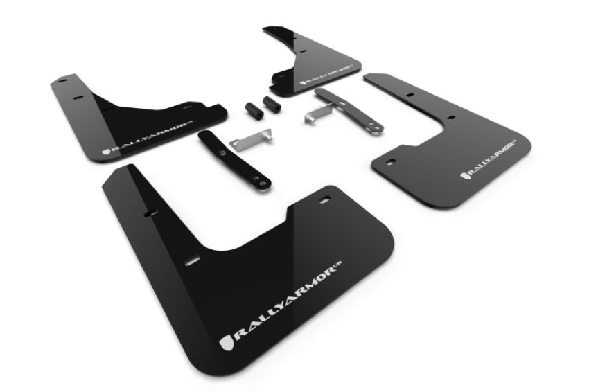 Rally Armor MF122-UR-BLK-WH Black Mud Flap/White Logo
