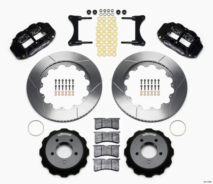 Wilwood 140-11964 Narrow Superlite 6R Front Hat Kit 14.00in 93-96 Mazda RX7