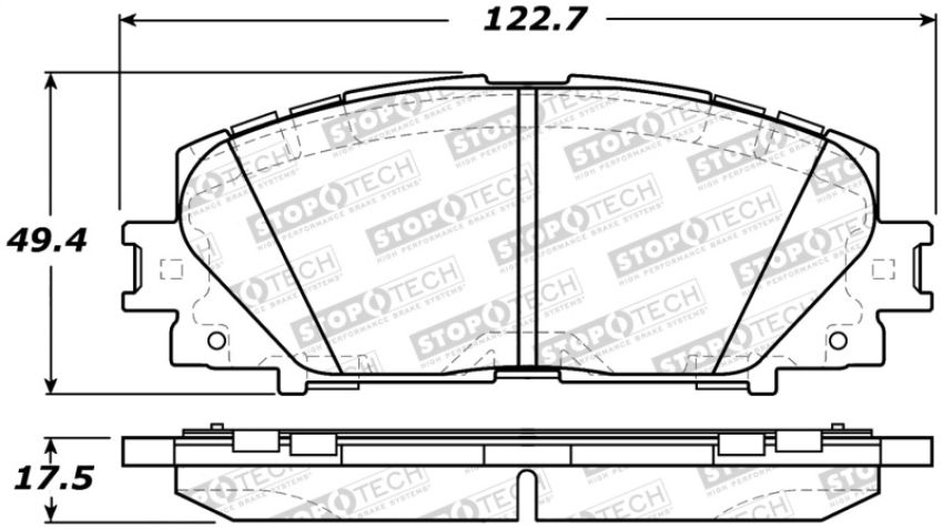 Stoptech 308.11840 Street Brake Pads